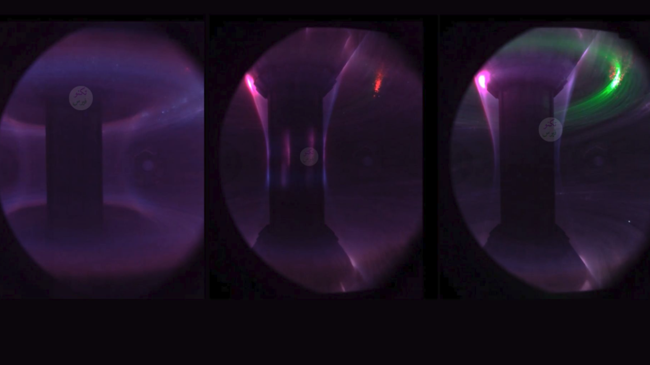 First Color Image of Plasma Inside a Nuclear Fusion Reactor