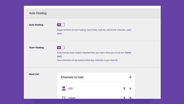 Grow your community with auto hosting | by Danny Hernandez | Twitch Blog |  Medium