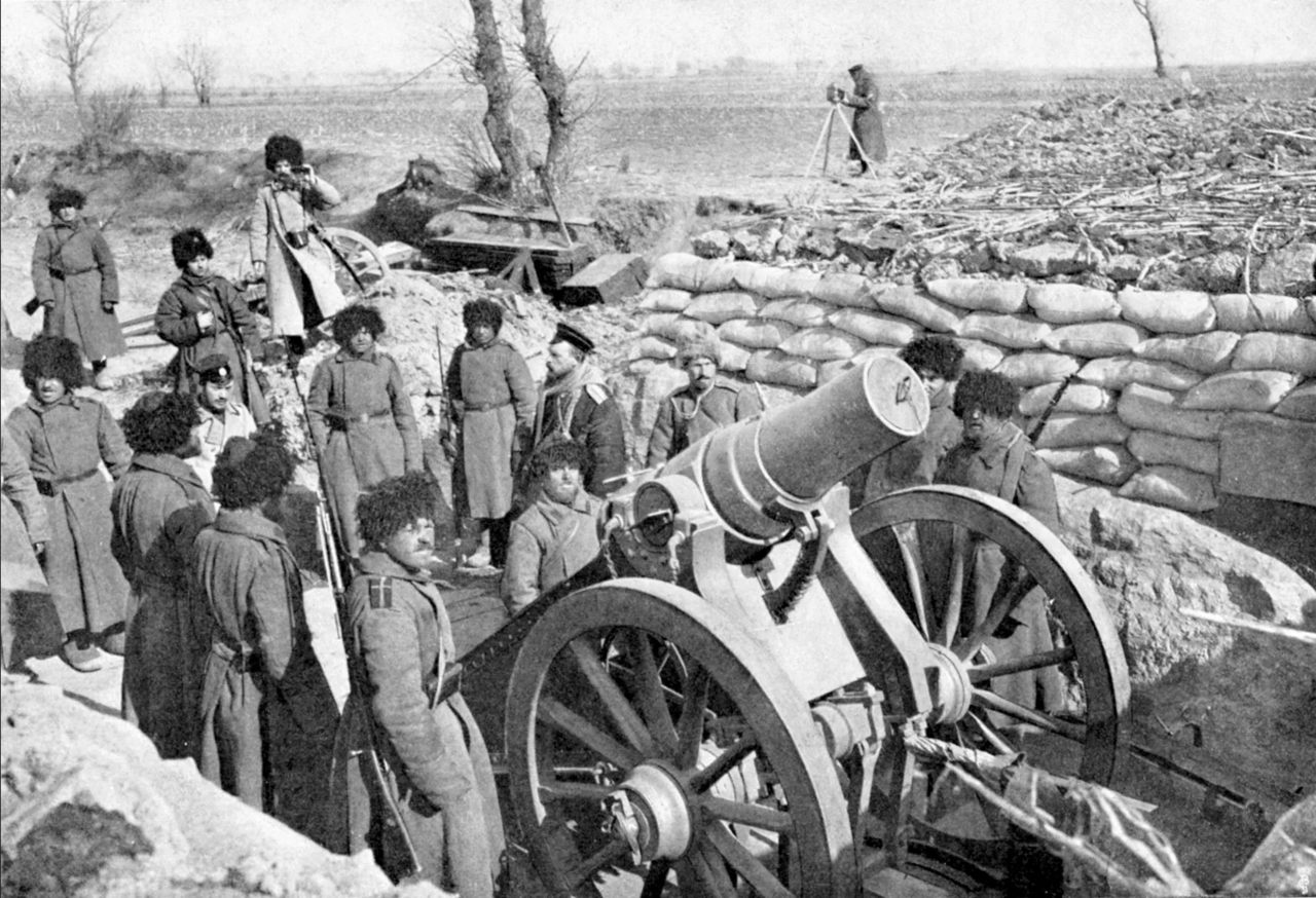 Russan troops at the Russo-Japanese War (public domain image from Wiki Commons)
