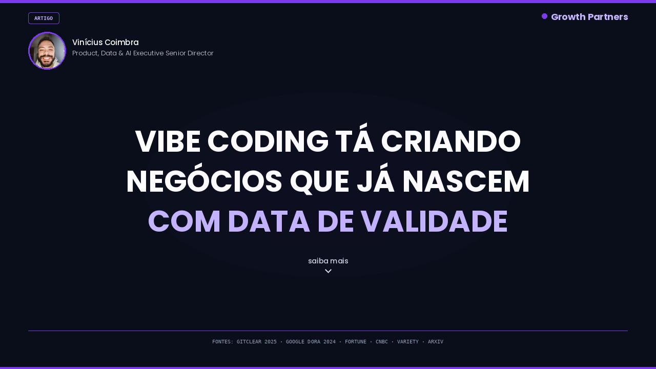 Vibe coding tá criando negócios que já nascem com data de validade