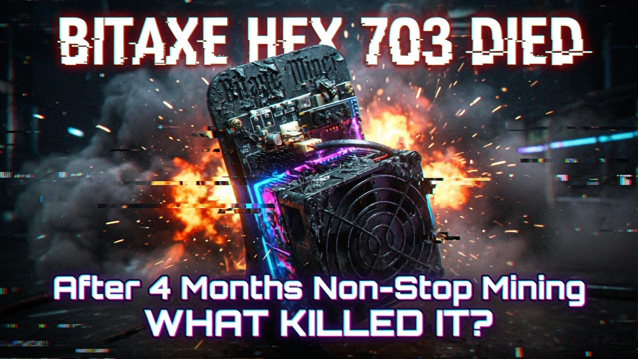 My Bitaxe Hex 703 Died After 4 Months of Non-Stop Mining — Here’s My Full Diagnosis