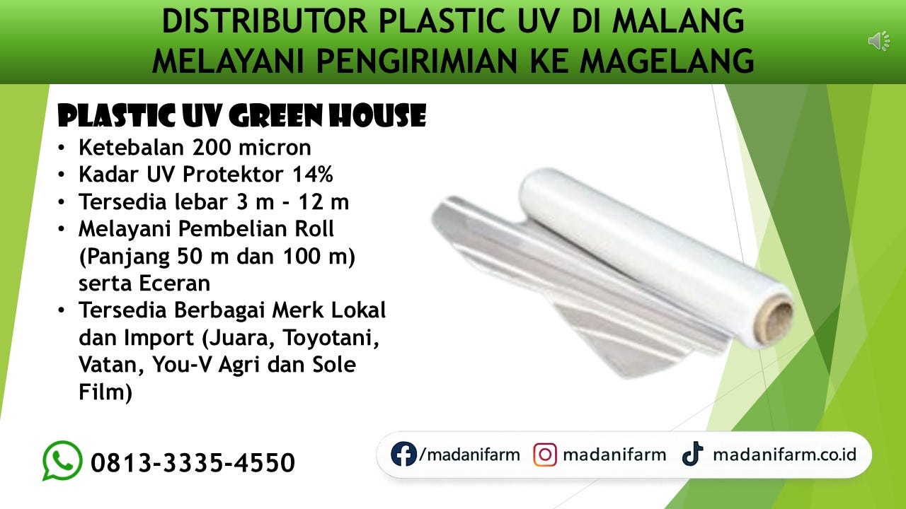 Toko Jual Sarana Greenhouse Terpercaya di Malang Melayani Pengiriman ke Magelang