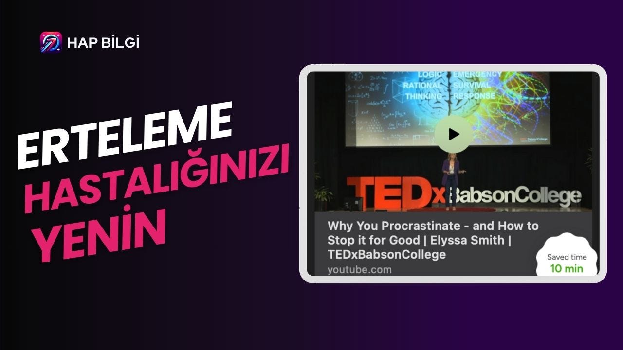 Erteleme Hastalığınızı Yenin