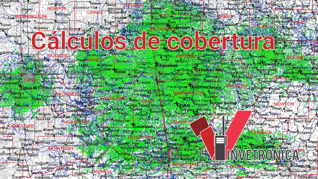 Cálculos de cobertura de radio bases repetidores Motorola