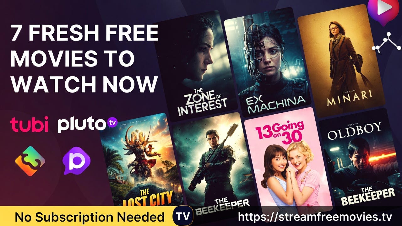 7 Fresh Free Movies Just Landed — Your No-Wallet Weekend Starts NOW! 🍿🔥