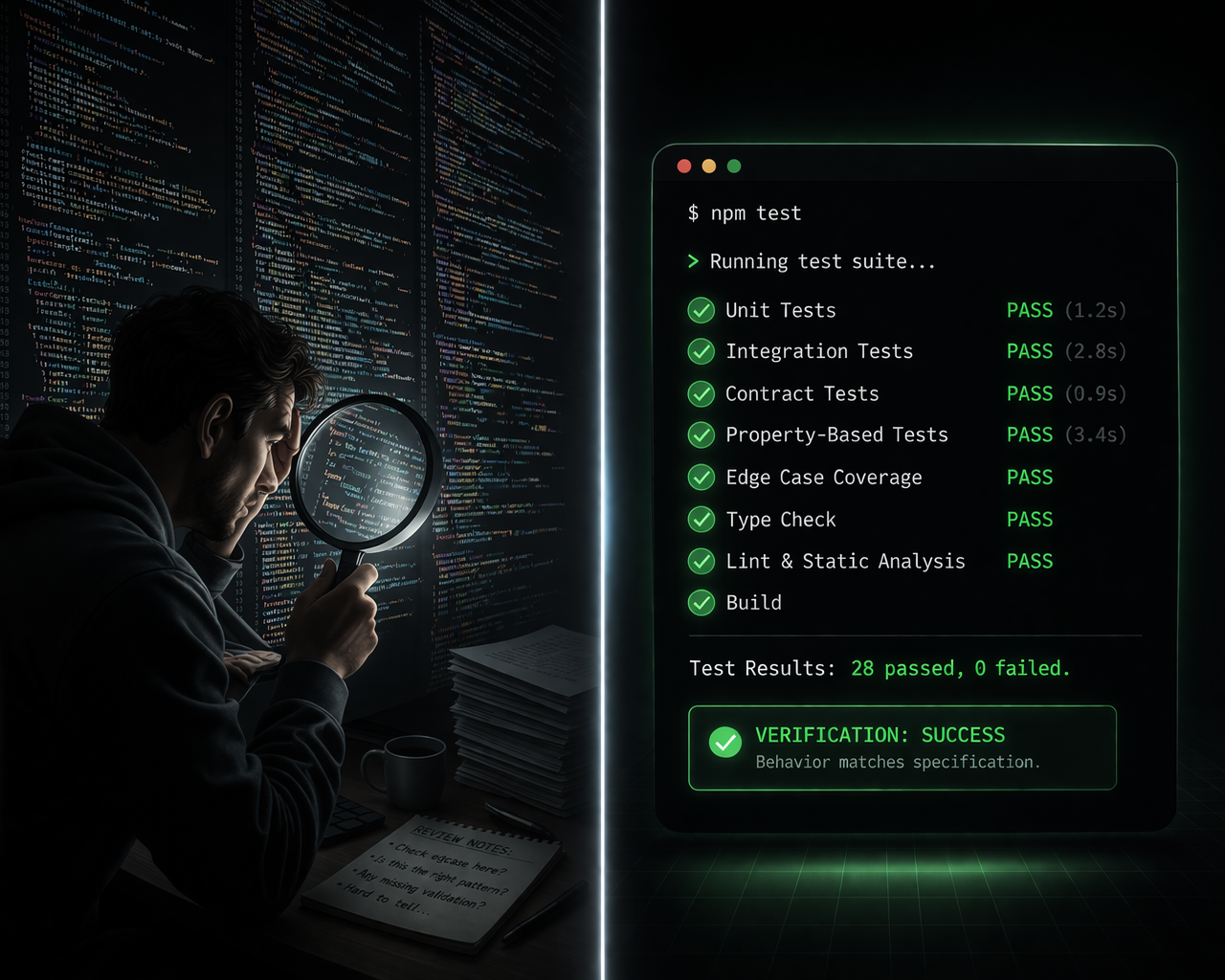 Verify, Don’t Review