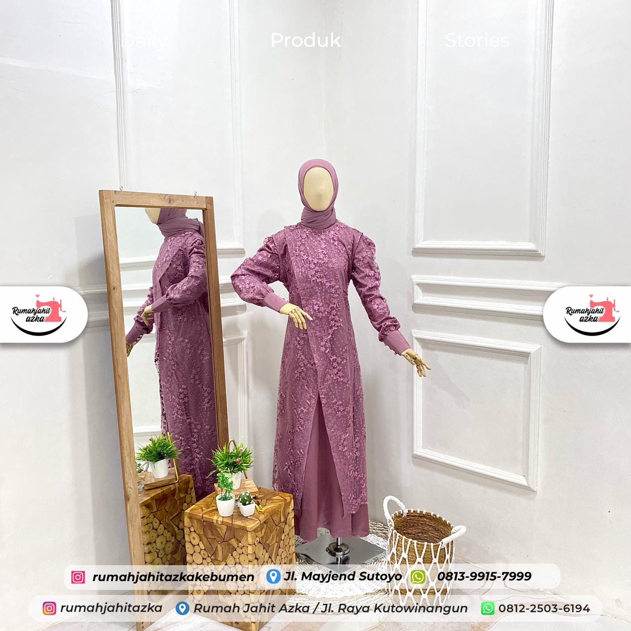 Setelan Inner Outer Brokat by Rumah Jahit Azka