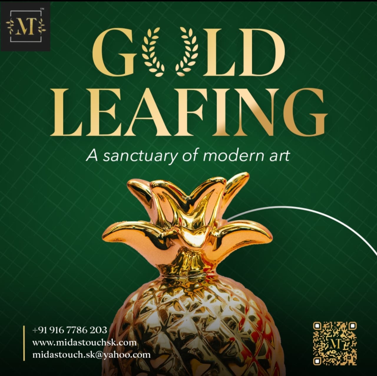 Gold Leafing Gilding Art in Mauritius | MIDAS TOUCH by Shehzad Khan