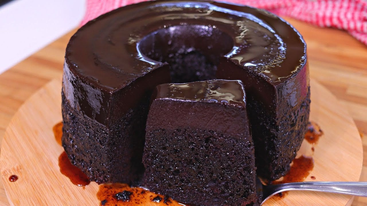BOLO PUDIM DE CHOCOLATE