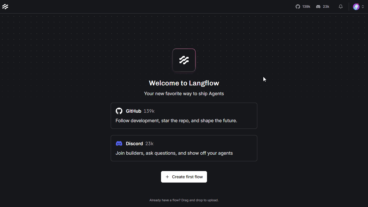 Adding a flow to Langflow