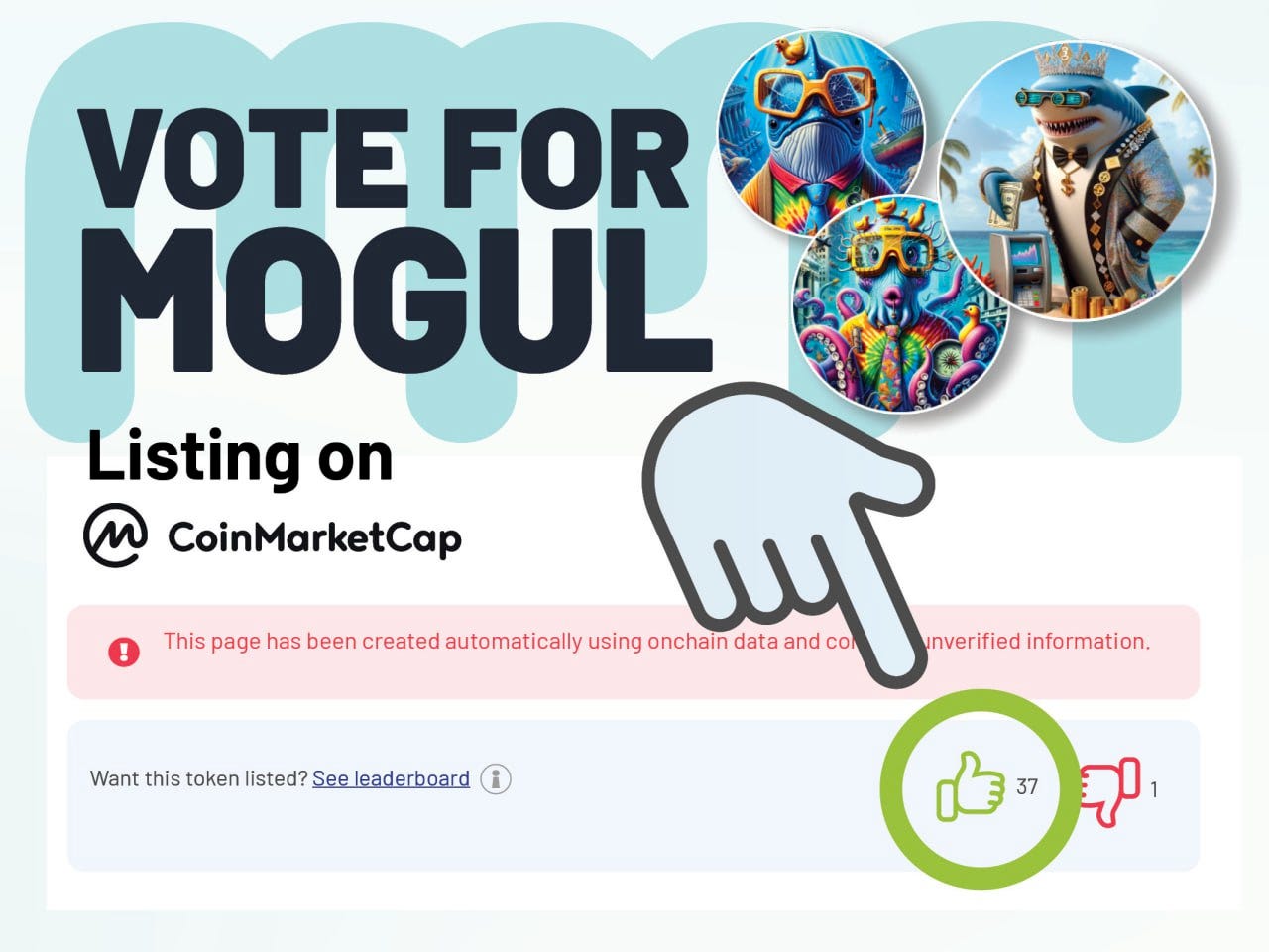 Help Get $MOGUL Listed on CoinMarketCap