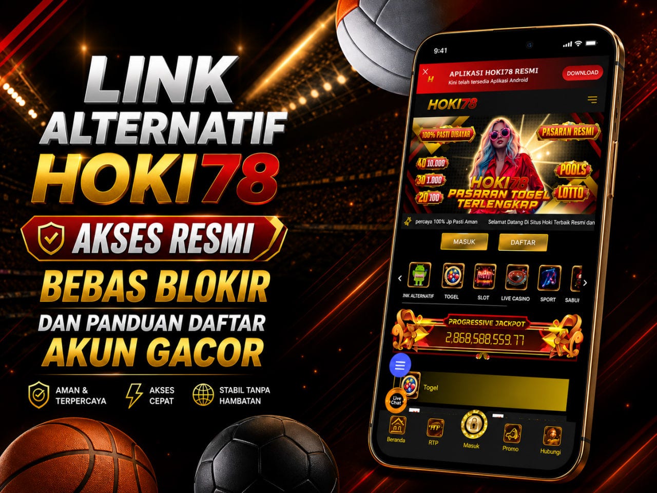 LINK ALTERNATIF HOKI78: Akses Resmi Bebas Blokir dan Panduan Daftar Akun Gacor