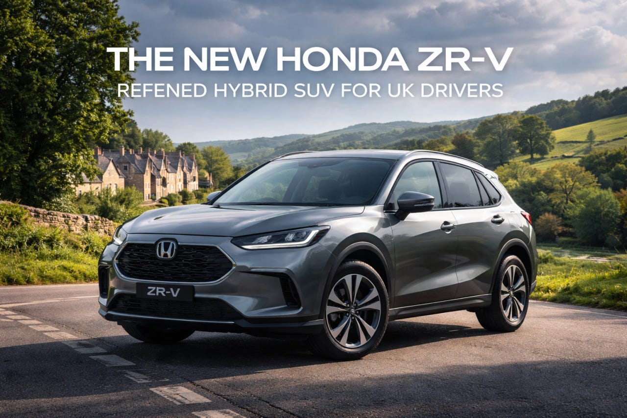 The New Honda ZR-V: A Refined Hybrid SUV for UK Drivers