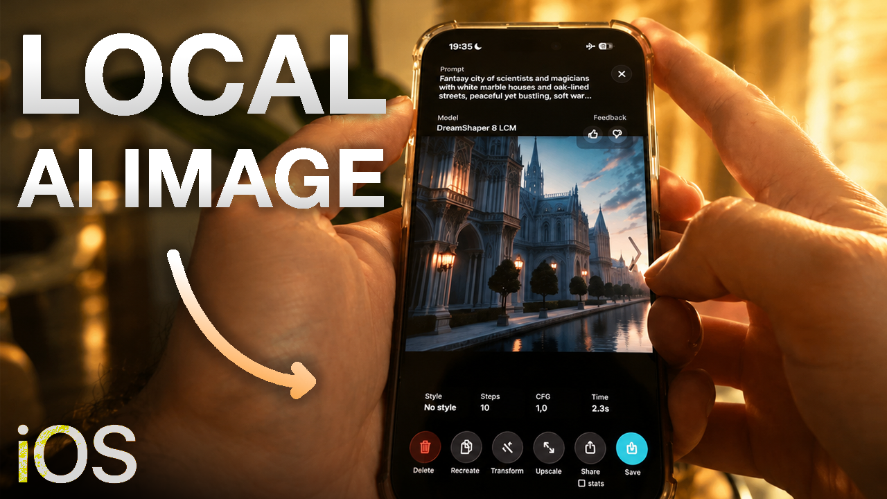 Local AI Image Generation on iPhone: Stable Diffusion, SDXL, Upscaling and Background Removal