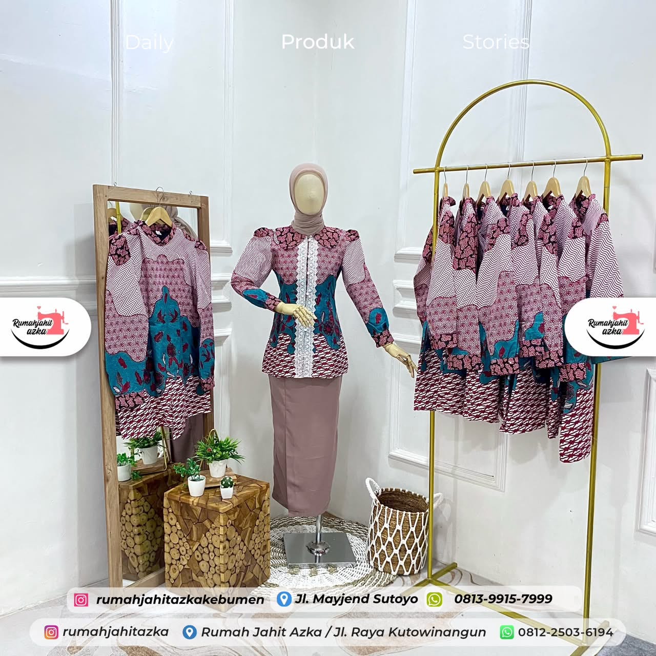 Atasan Baju Batik Seragam by Rumah Jahit Azka
