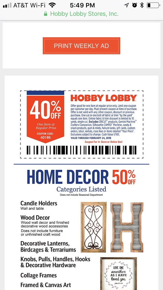 Michaels Coupons Online For Craft Art Supplies to Frames w/ Printable Coupon  Offers Like Weekly Ad 