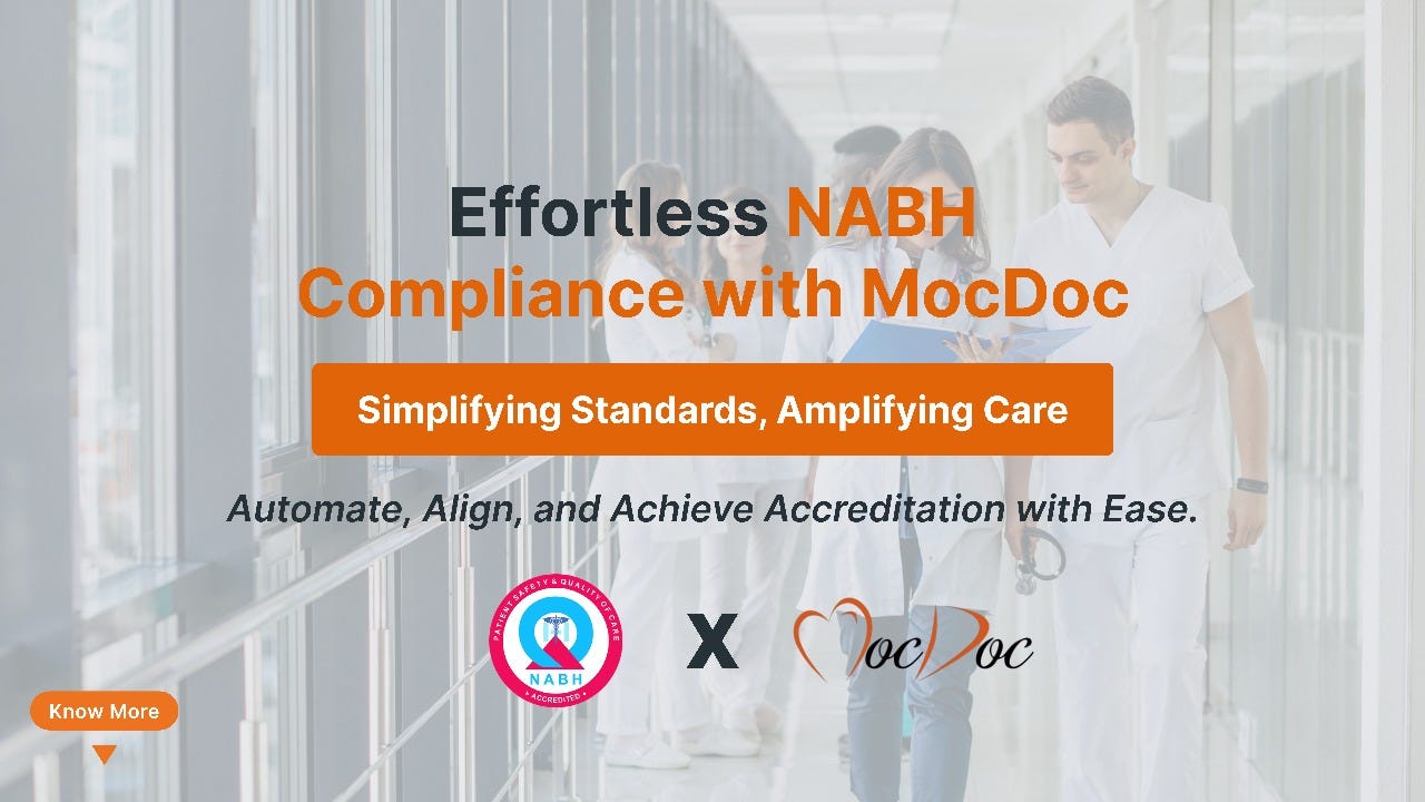 How MocDoc Hospital Management Software Simplifies NABH Compliance