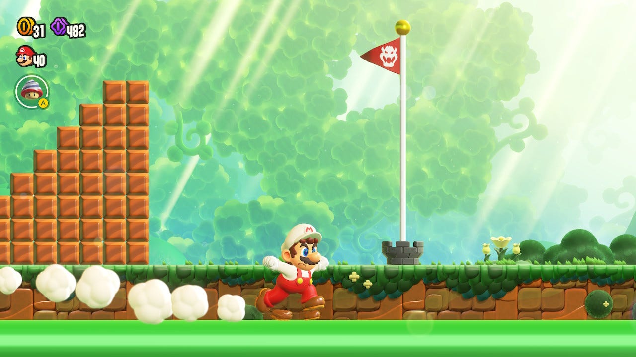 Look at that run animation with the partial shoes. Delightfully cartoonish, and purposely so.