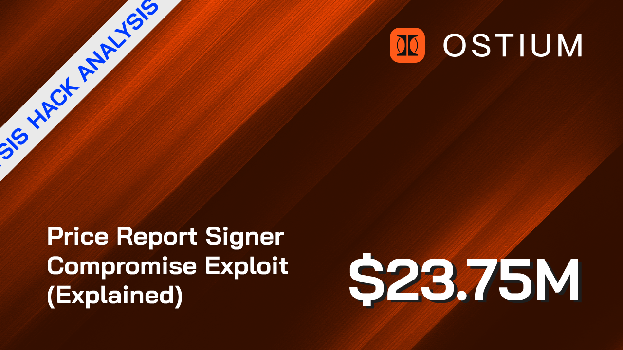 Ostium $23.75M Price Report Signer Compromise Exploit (Explained)