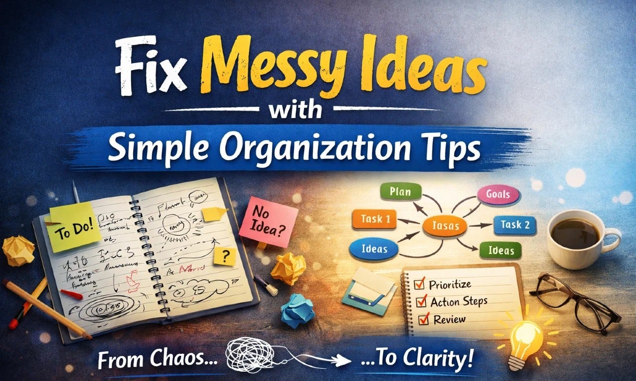 Fix Messy Ideas with Simple Organization Tips
