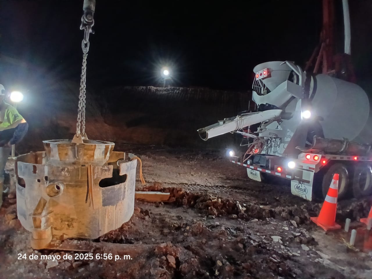 Operaciones Continuas: El Reto de las Grandes Cimentaciones en Jornada Nocturna.