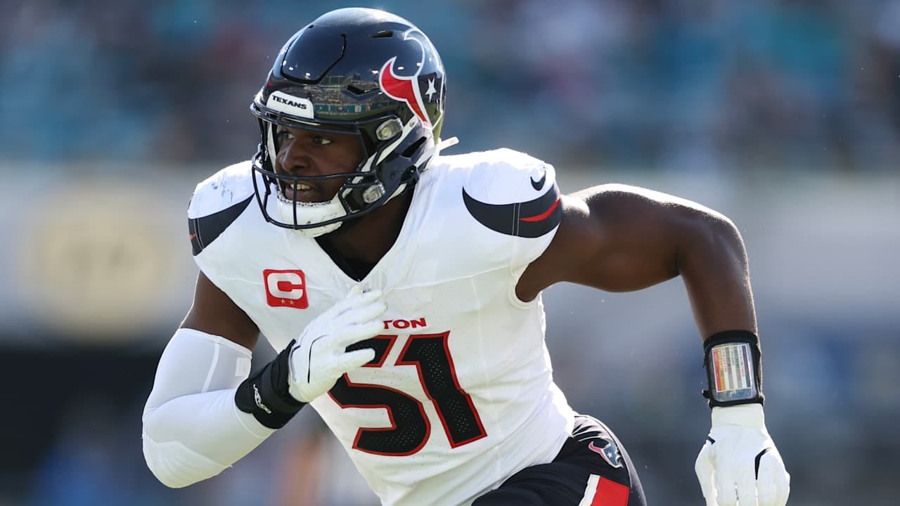 Houston Texans defensive end Will Anderson has emerged as one of the top defensive linemen in the AFC South and arguably the AFC. Photo: NFL/Getty