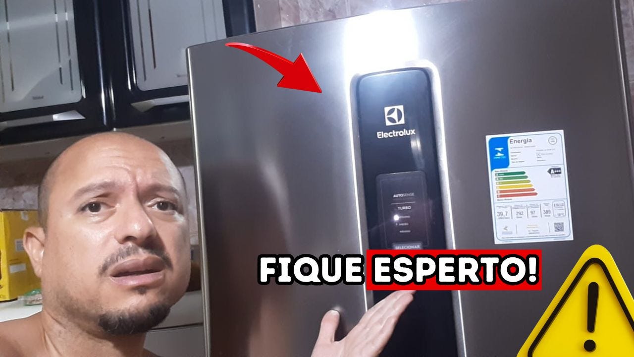 🔴GELADEIRA COM ÁGUA NA PORTA VALE A PENA? GELADEIRA ELECTROLUX FROST FREE DUPLEX EFFICIENT INOX.