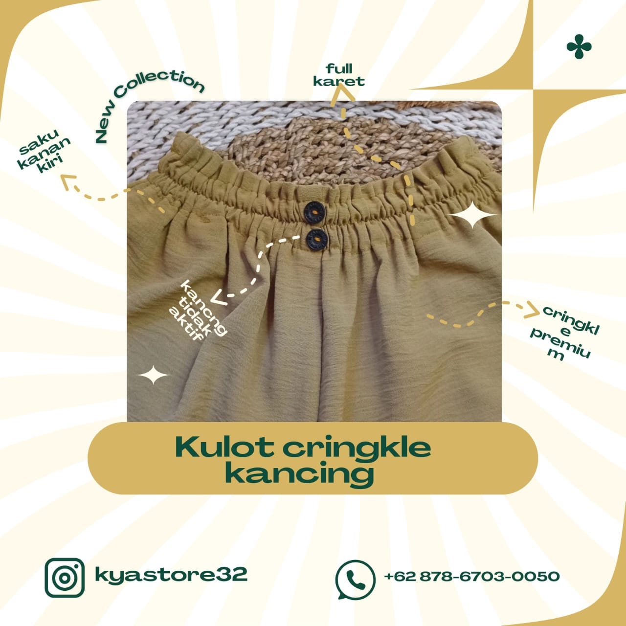 Celana Kulot Cringkle: Tren Fashion yang Tak Lekang Oleh Waktu