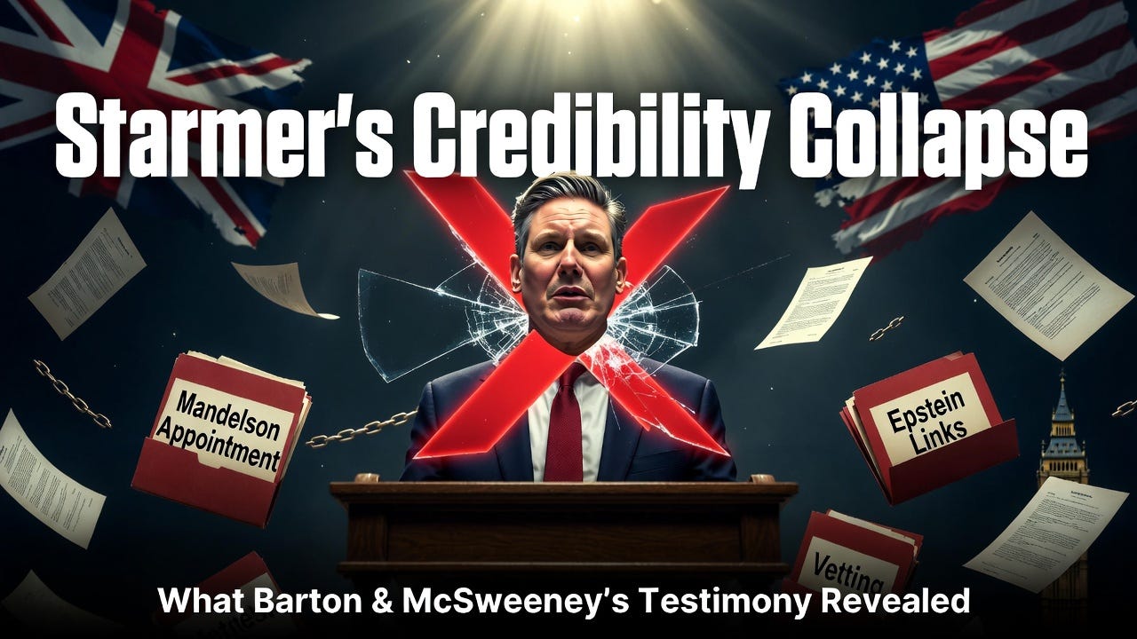 Barton and McSweeney Testify: The Damning Evidence Starmer Can’t Spin Away