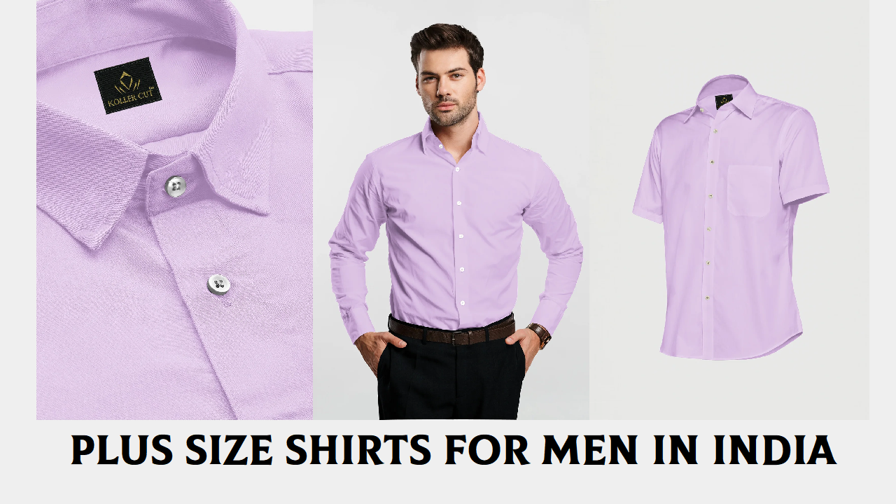 Plus Size Shirts for Men in India — Lilac Purple