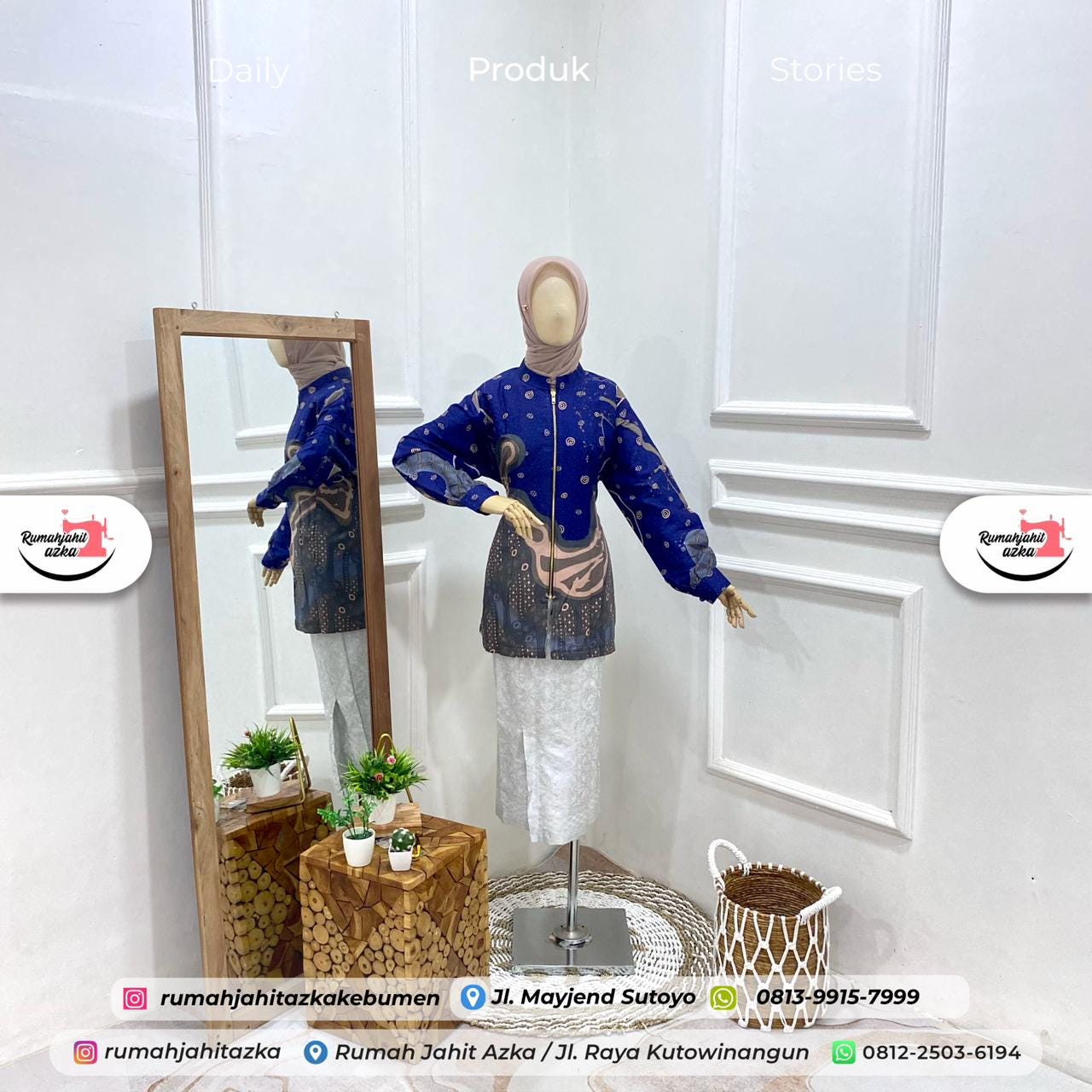 Jasket Batik Wanita Rumah Jahit Azka