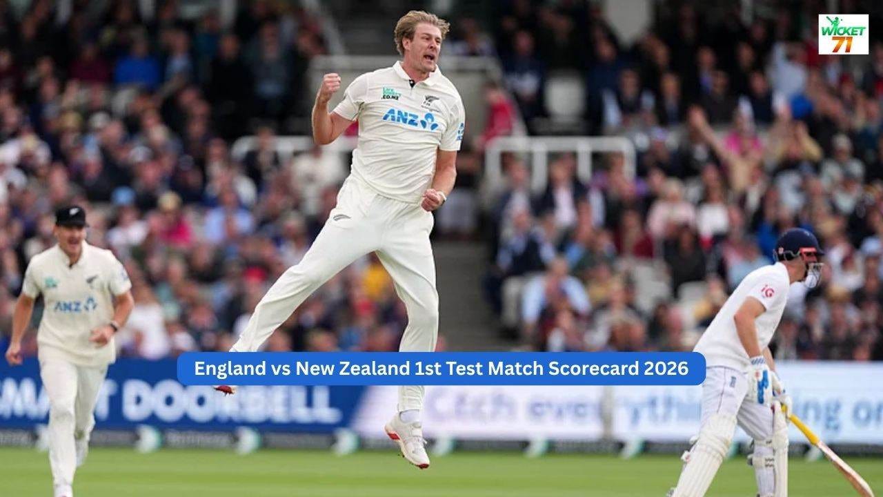 England vs New Zealand 1st Test Match Scorecard — Full Result & Important Highlights | New Zealand…