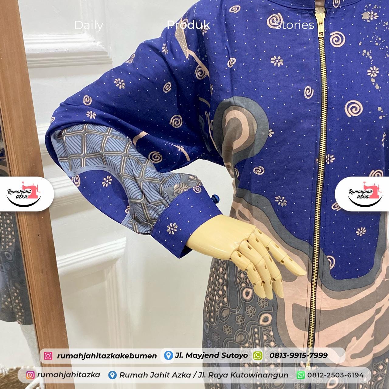 Jasket Batik Wanita Rumah Jahit Azka