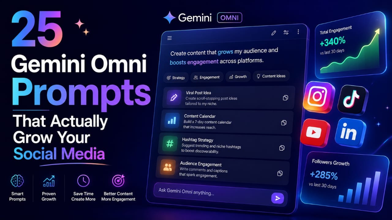 25 Gemini Omni Prompts That Actually Grow Your Social Media