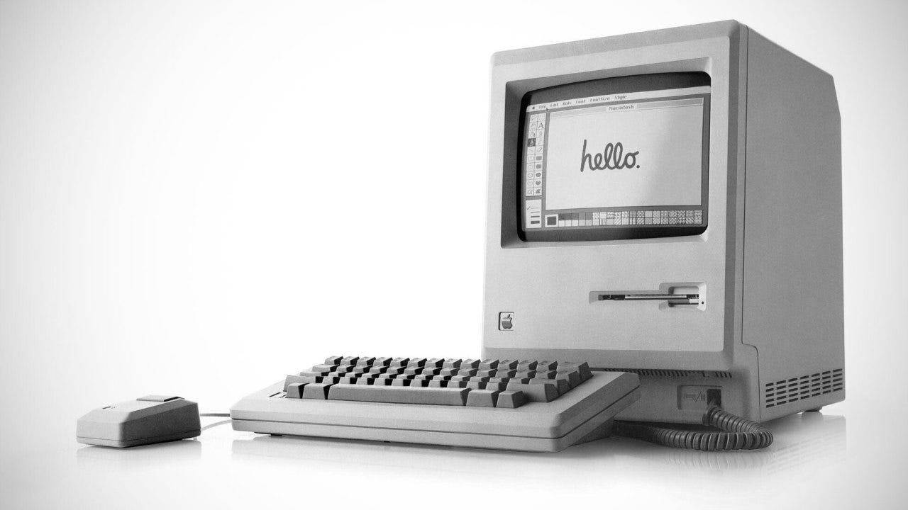 Apple Macintosh, 1984. Image credits: Apic / Getty Images