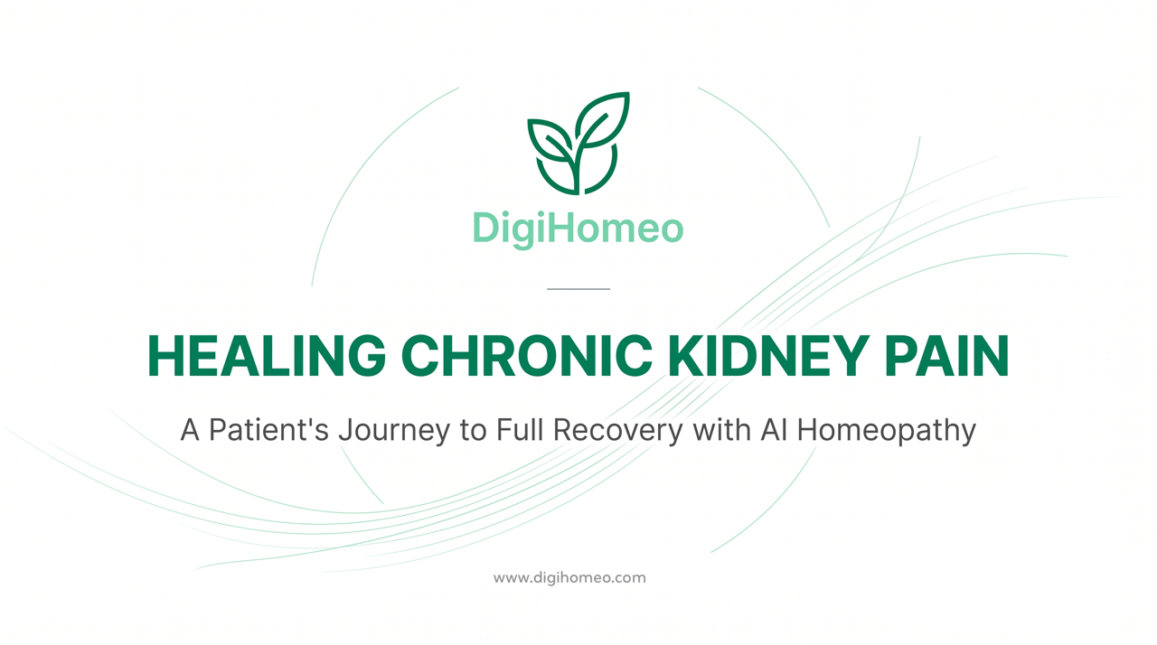 Healing Beyond Painkillers: How DigiHomeo AI Assisted in a Full Kidney Pain Recovery Case