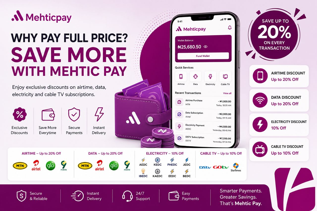 WHY PAY FULL PRICE? SAVE MORE WITH MEHTIC PAY
