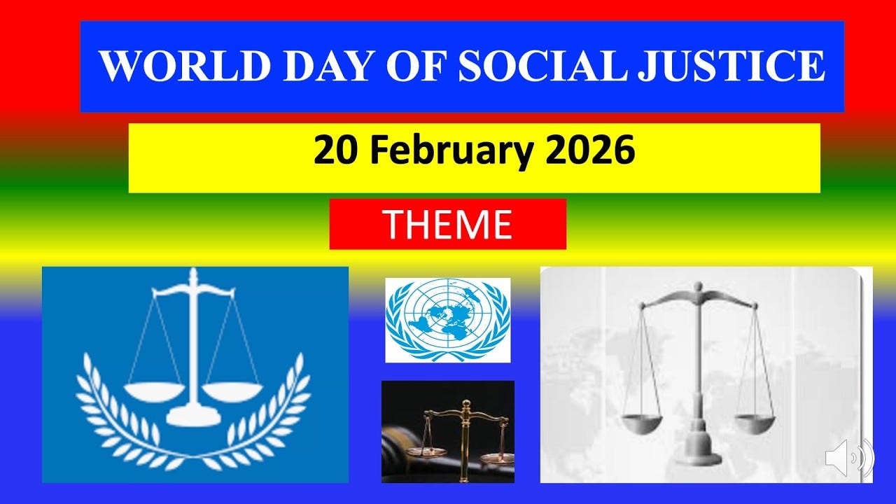 Be Accountable — 20th February 2026 ‘World Day of Social Justice’