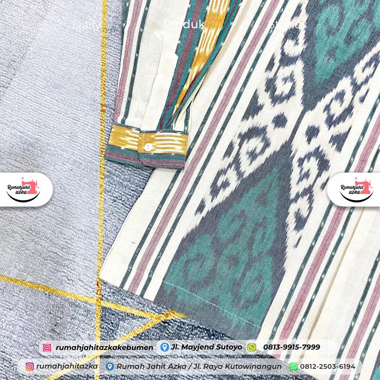 Kemeja Batik Lengan Panjang Pria by Rumah Jahit Azka