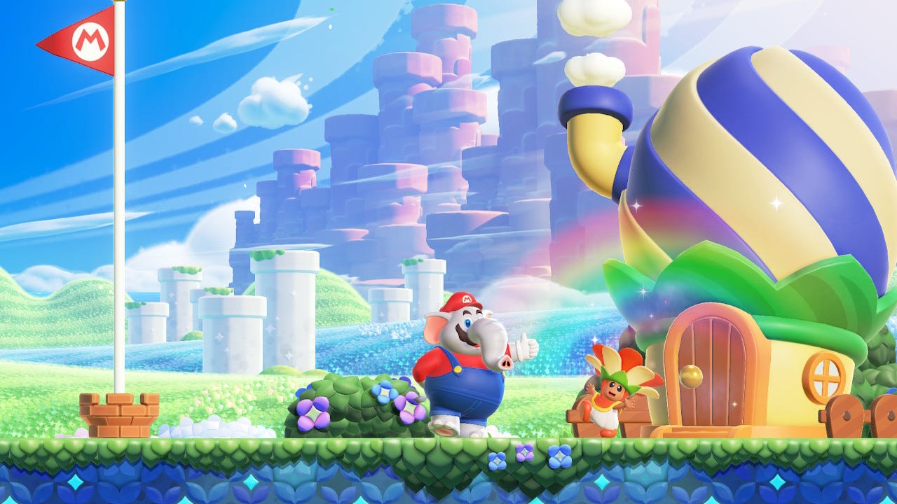 If you do things just right at the end of a level, the Popplins will bloom their flower-head thingies and show a rainbow! It’s so friggin’ delightful!