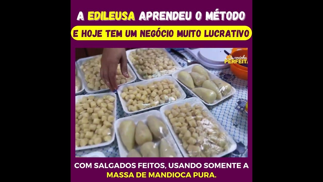 RECEITA DE COXINHA COM MASSA SURPRESA PARA VENDER!