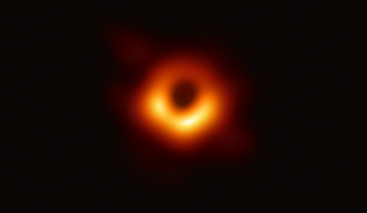 Image Credit: Event Horizon Telescope Collaboration (2019) The first image of a black hole, showing the supermassive black hole at the center of galaxy M87. Retrieved from https://eventhorizontelescope.org/