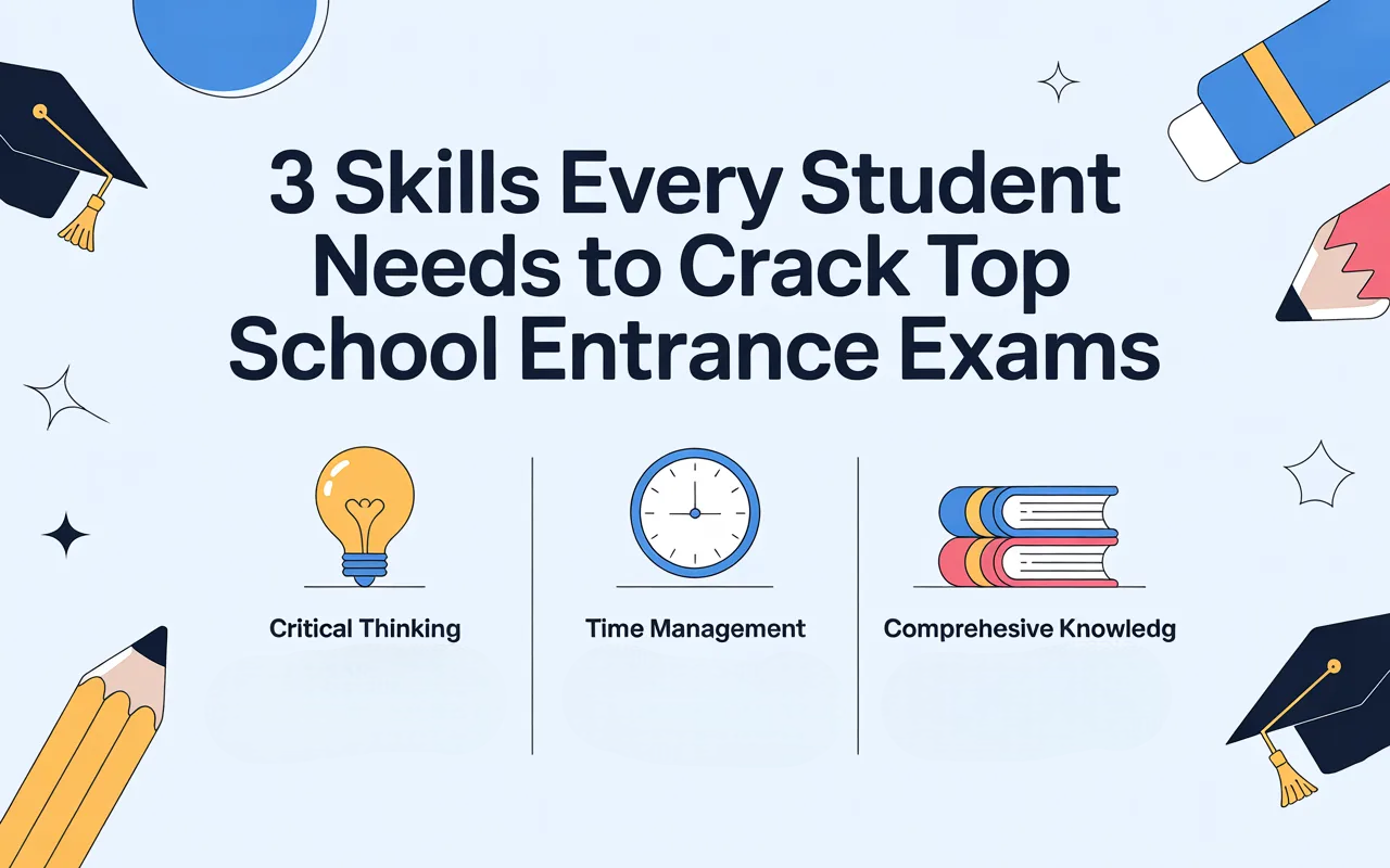 3 Skills Every Student Needs to Crack Top School Entrance Exams