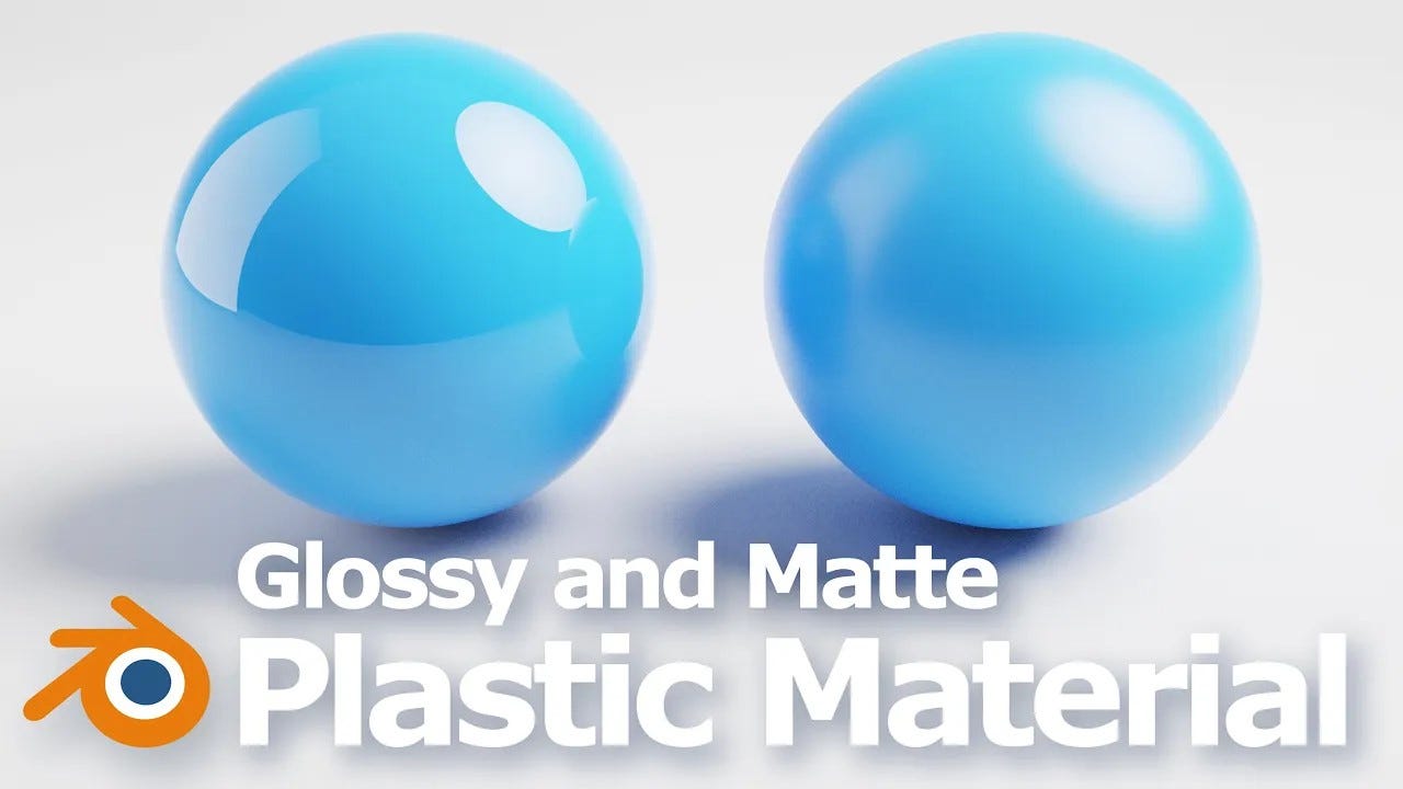 Blenderで光沢のあるプラスチックマテリアルを作成する方法