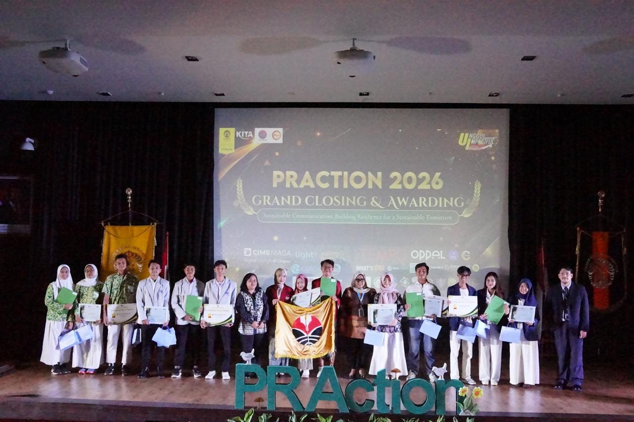 PRAction UI 2026: Wadah Inovasi Generasi Muda Melalui Sustainable Communication dengan Ratusan…