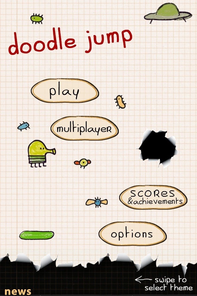 Doodle Jump — the Ultimate Classic iOS game, by Zeyao Li, creating  immersive worlds