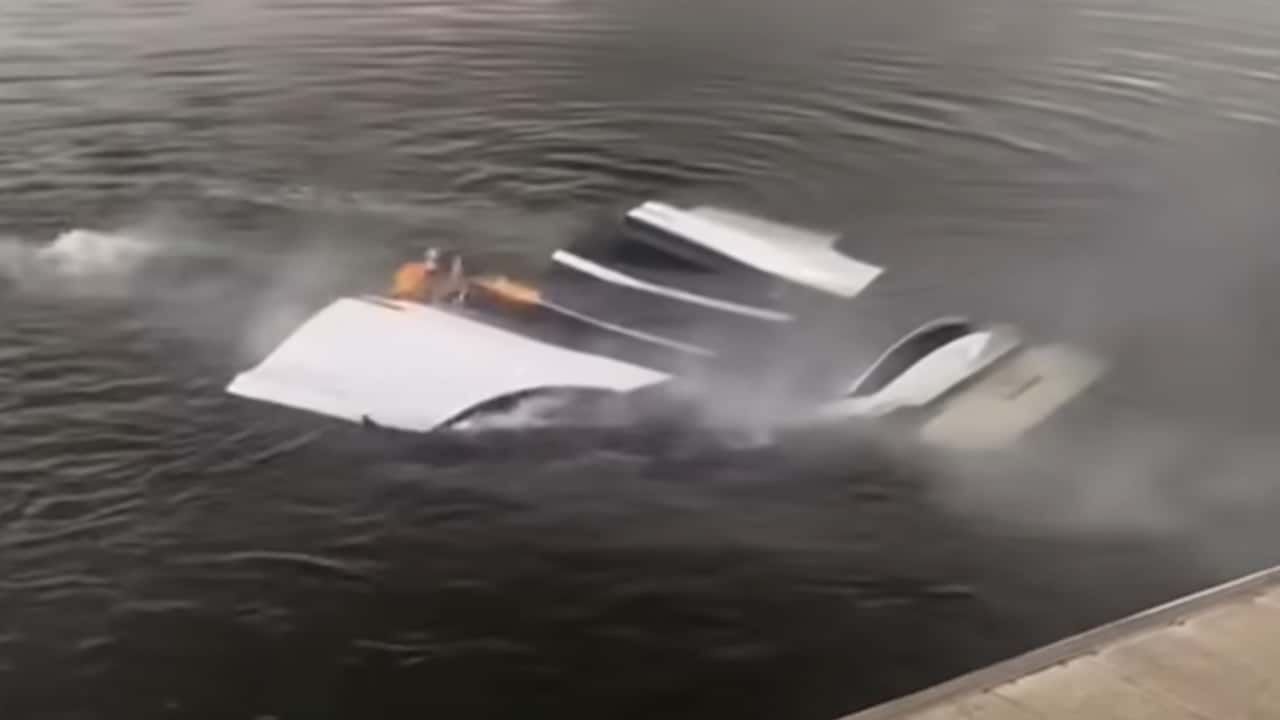 Navigating the Waters: Tesla Model X Gives Itself a Viking Funeral