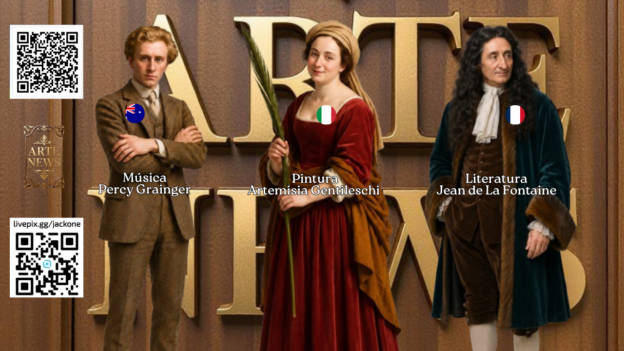 Arte News — Artemisia Gentileschi, Jean de La Fontaine e Percy Grainger