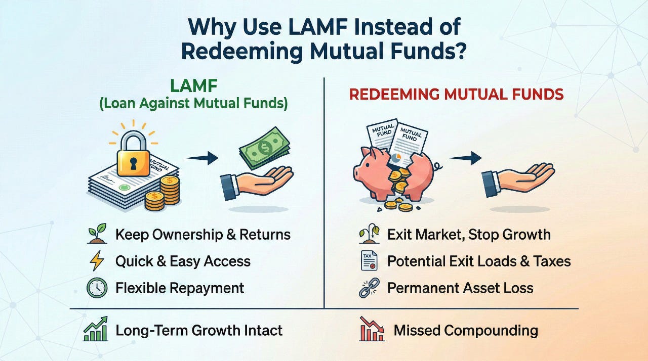 Why Use LAMF Instead of Redeeming Mutual Funds?