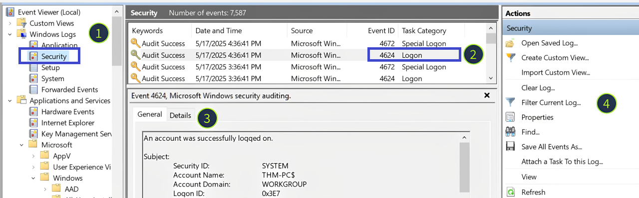 TryHackMe | Windows Logging for SOC — Walkthrough
